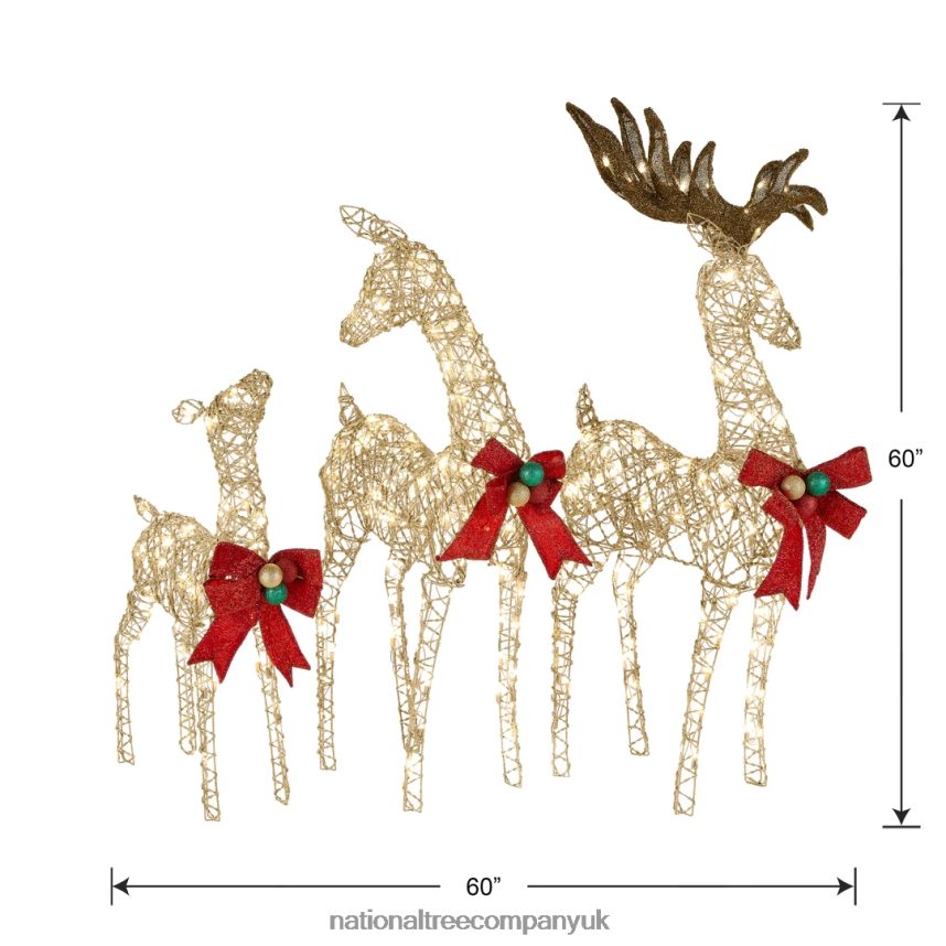 decoration | National Tree Company Deer Family Assortment F2L4F598